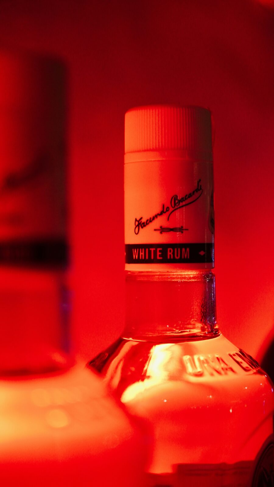 Bacardí rum bottle